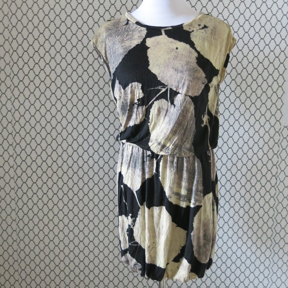 RACHEL Rachel Roy Moody Floral Open Sheer Back Boatneck Mini Dress - Size XS